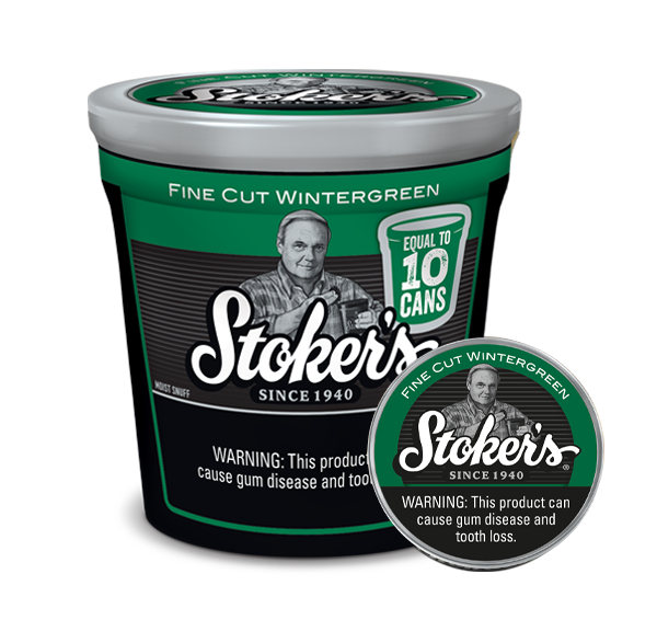 Stoker's® Moist Snuff Fine Cut Wintergreen