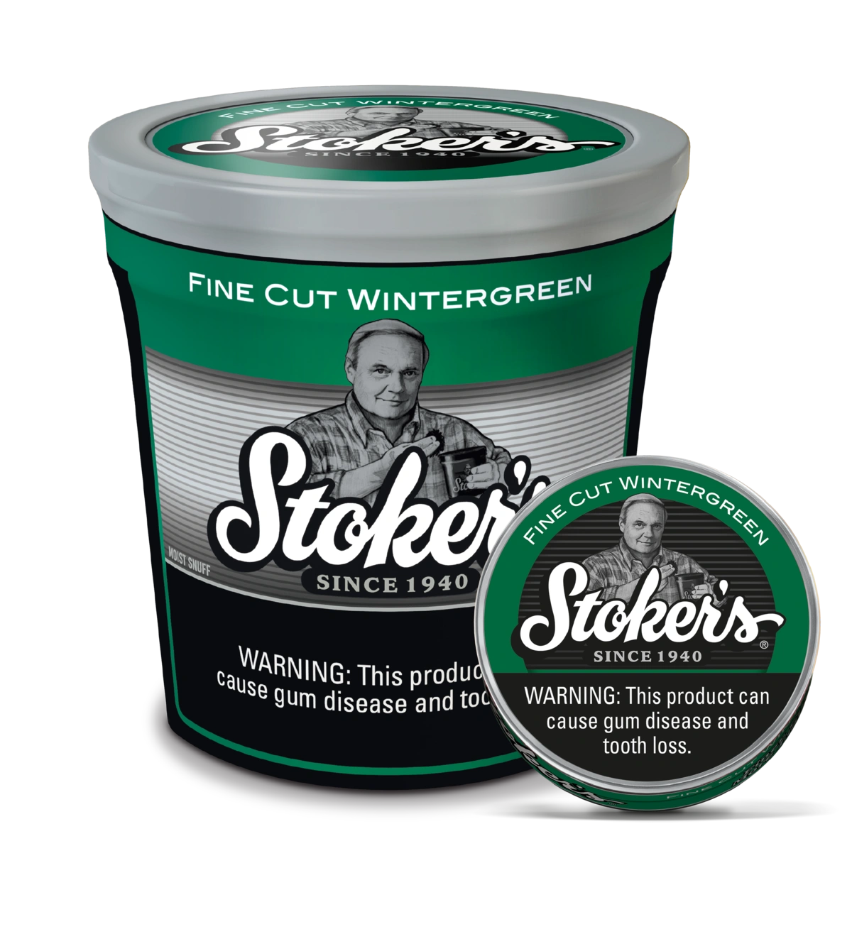 Stoker's® Moist Snuff Fine Cut Wintergreen