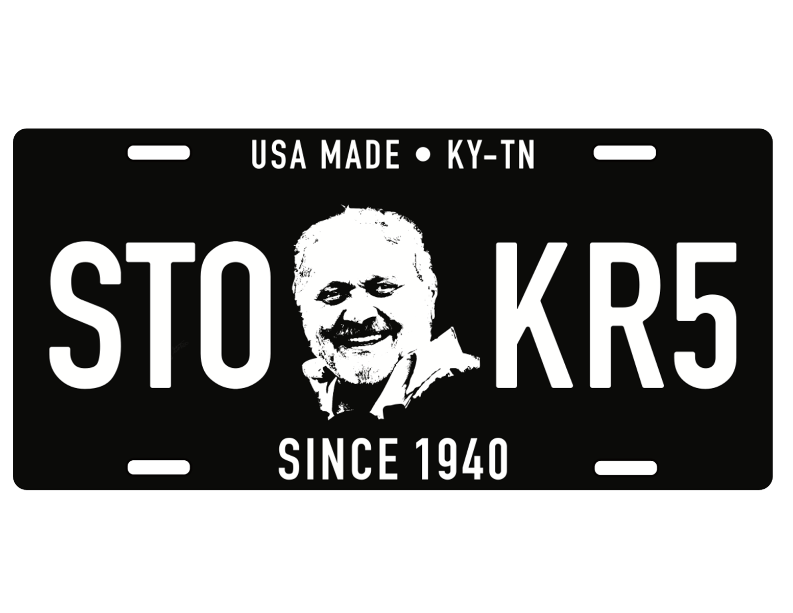 Bobby Stoker Metal License Plate