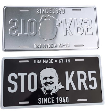 Bobby Stoker Metal License Plate