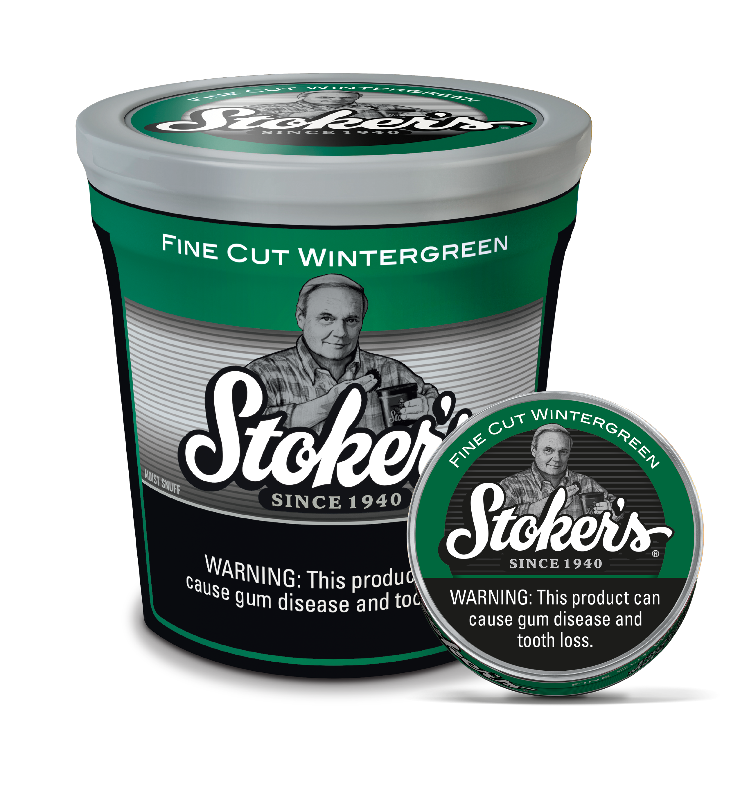 Stoker's® Moist Snuff Fine Cut Wintergreen