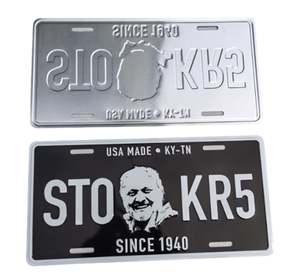 Bobby Stoker Metal License Plate