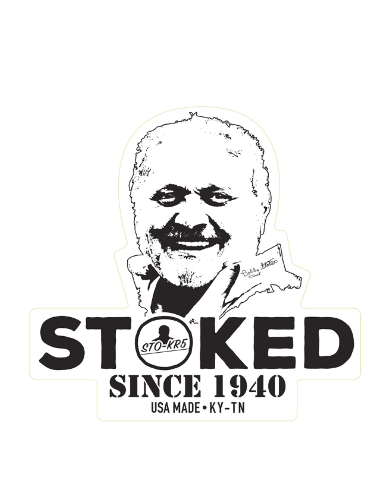 Bobby Stoker Vinyl Bumper Sticker