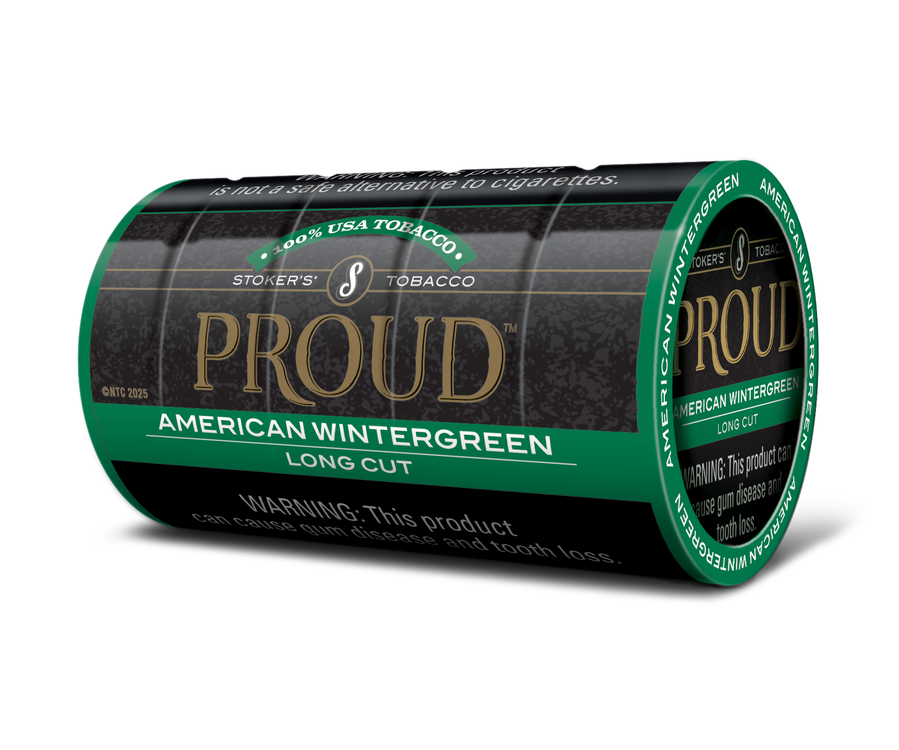 Stoker's Proud American Wintergreen Long Cut Cans